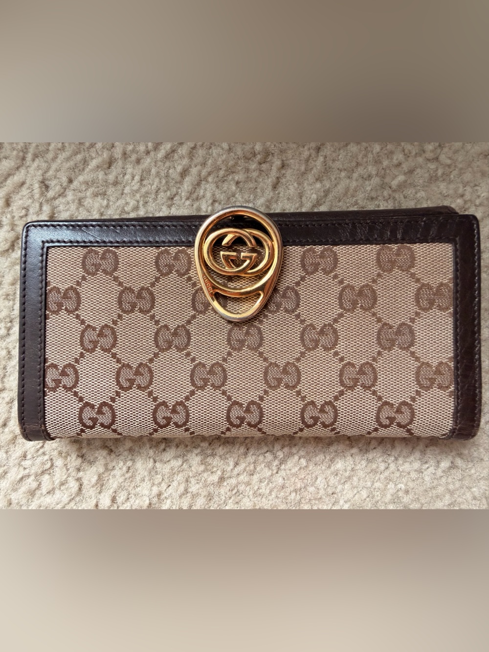 Gucci Sukey GG canvas continental wallet